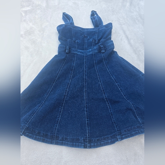 Free People Margot Denim Mini Dress - Picture 5 of 11